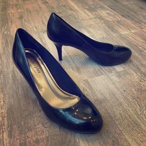 Black high heel shoes